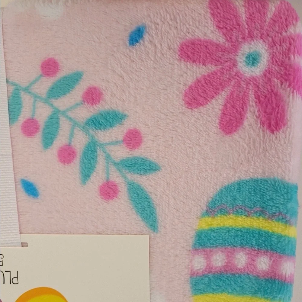 PEEPS Pink Easter Bunny Plush Throw Blanket 50
